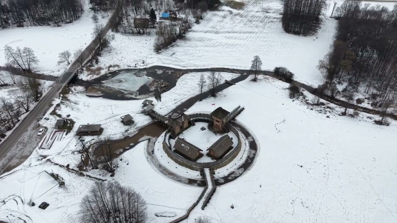 Zimowa cisza w Park Kulturowy w Korycinie Milewszczyzna Podlaska magia pod śniegiem #Milewszczyzna 