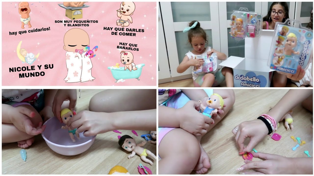 Por fin llegaron nuestros nuevos bebés👩‍🍼se pueden bañar, darle de comer y son súper blanditos😜