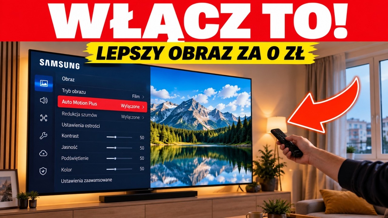 14 UKRYTYCH Ustawień Telewizora Kt&oacute;re PODWAJAJĄ Jakość Obrazu