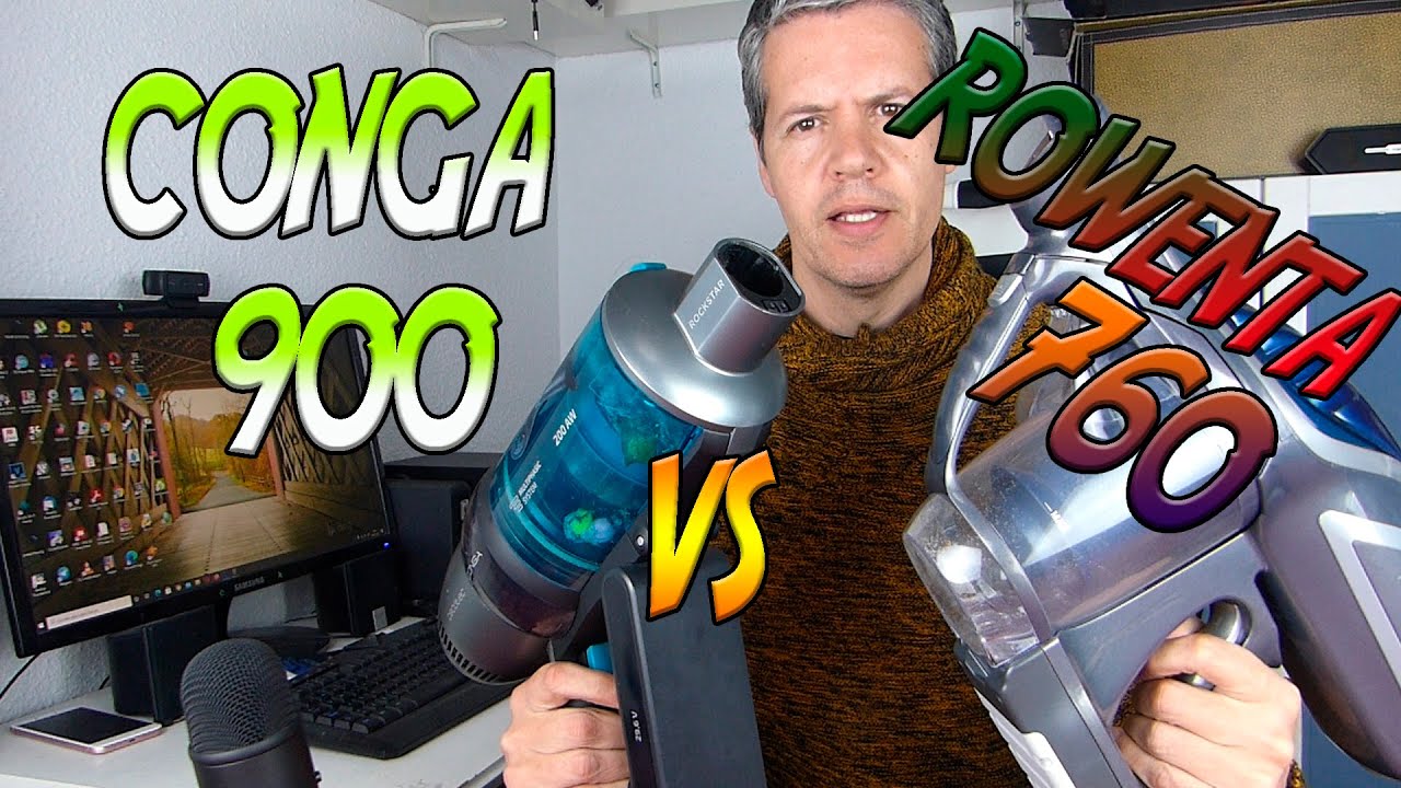 Conga Rockstar 900 Ultimate Ergowet VS Rowenta Air Force 760 Flex. Comparativa en espa&ntilde;ol