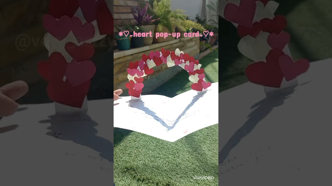 diy heart pop up card | diy cards | #veryartzy #diy #cards