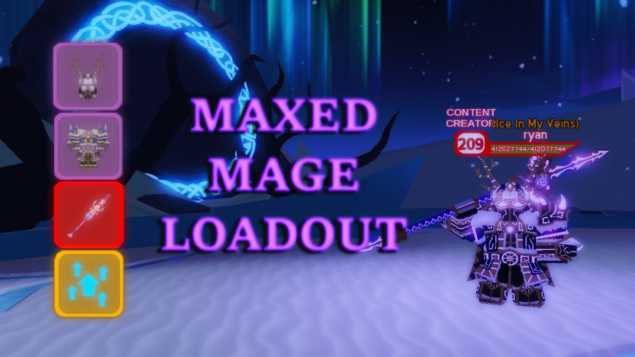 Northern Lands Maxed Mage Loadout | Dungeon Quest: Reborn