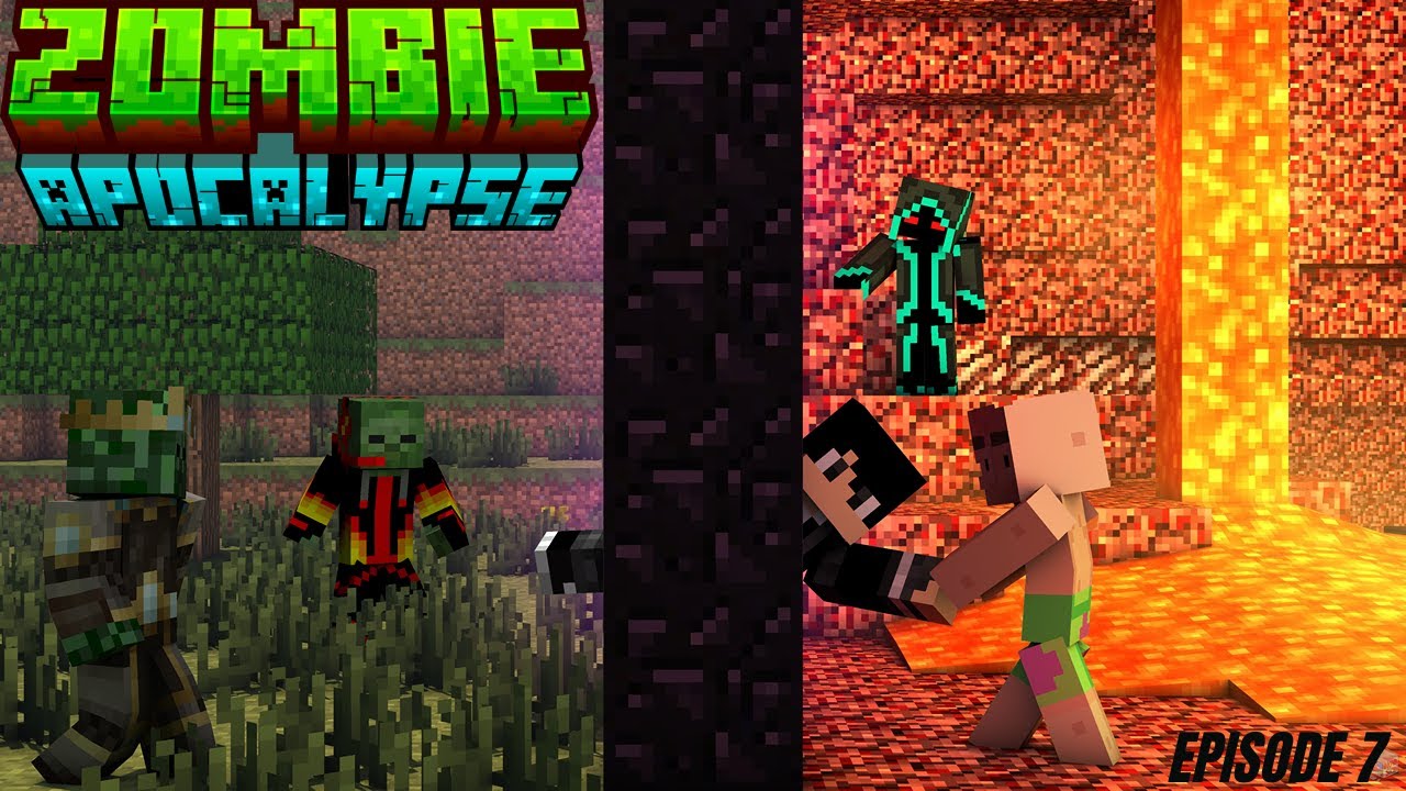 Surviving the Zombie APOCALYPSE in MINECRAFT NETHER! Hindi/Urdu