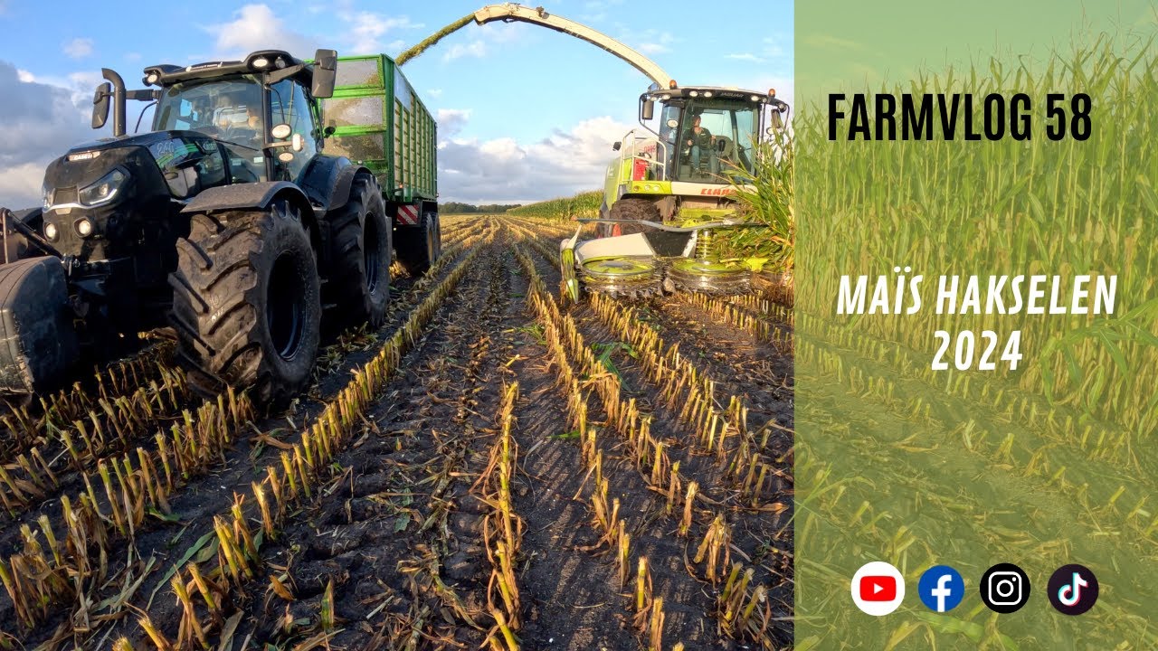 Farmvlog 58: Mais hakselen 2024!