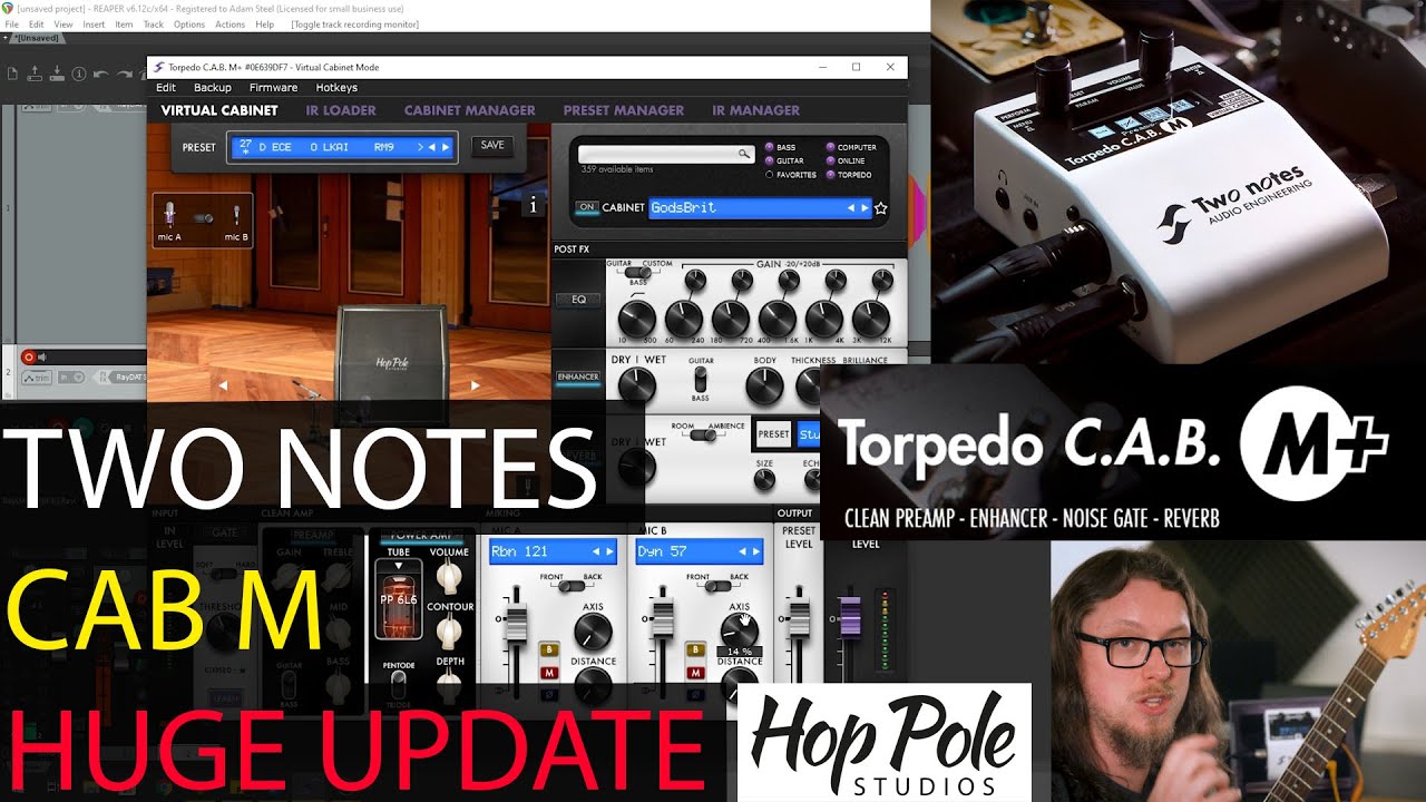 Two Notes Cab M+ - FREE Upgrade with huge new features! Gate, Preamp, Poweramp, Exciter....