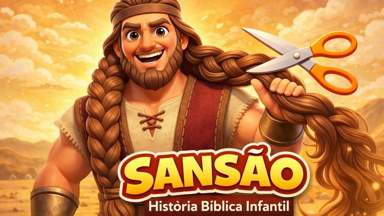 História de Sansão | História Bíblica Infantil Narrada | Biblinhos Kids 