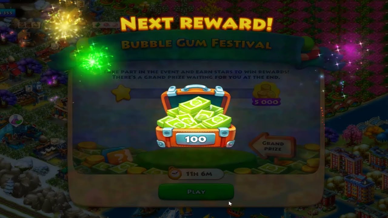 Township Path to Win $100 Cash Gumball Machine Event Competition Starts HD | February 2022 Gameplay
