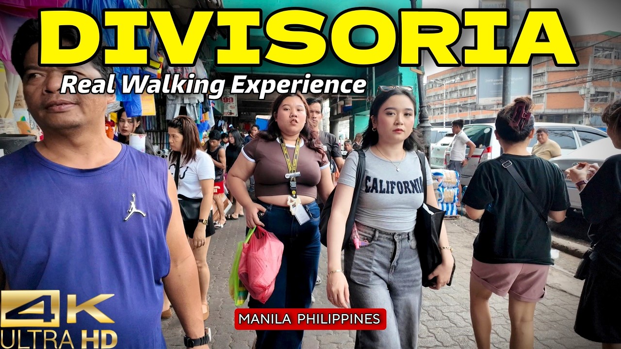 Real Local Street Life in DIVISORIA Manila [4K] 🇵🇭