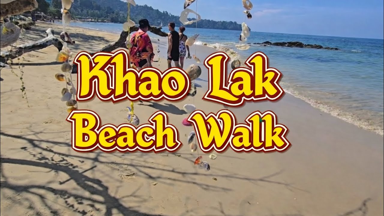 Khao Lak Beach Walk 🇹🇭 | Relaxing Thailand Coastal Walk