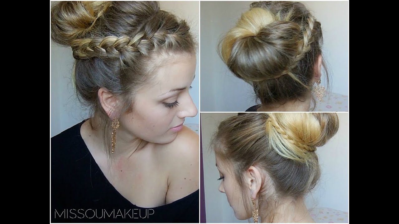 Tutoriel Coiffure : Chignon avec tresse