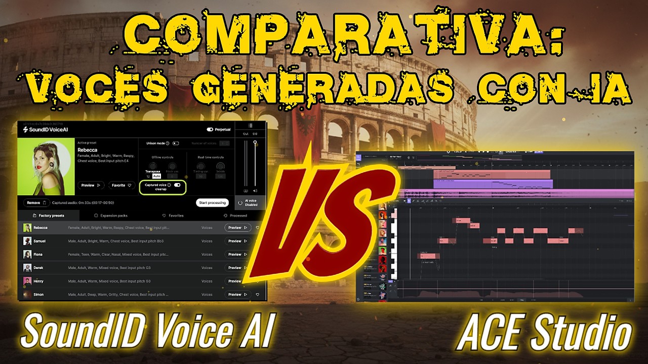 🎤Comparativa: SoundID VoiceAI Vs ACE Studio🎤