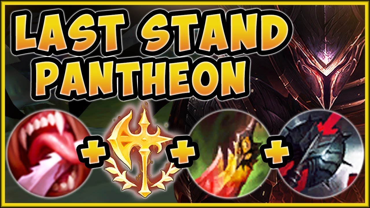 WTF!? LAST STAND PANTH 100% OUTHEALS ALL DMG TAKEN?? AD PANTHEON TOP GAMEPLAY! - League of Legends