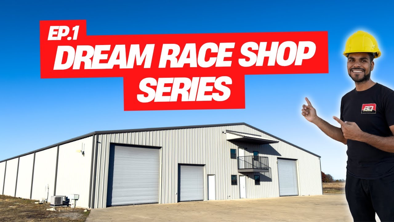 Building our Dream Race Shop in a Racetrack! Ep.1 Setting up Lifts, layout and Electric!