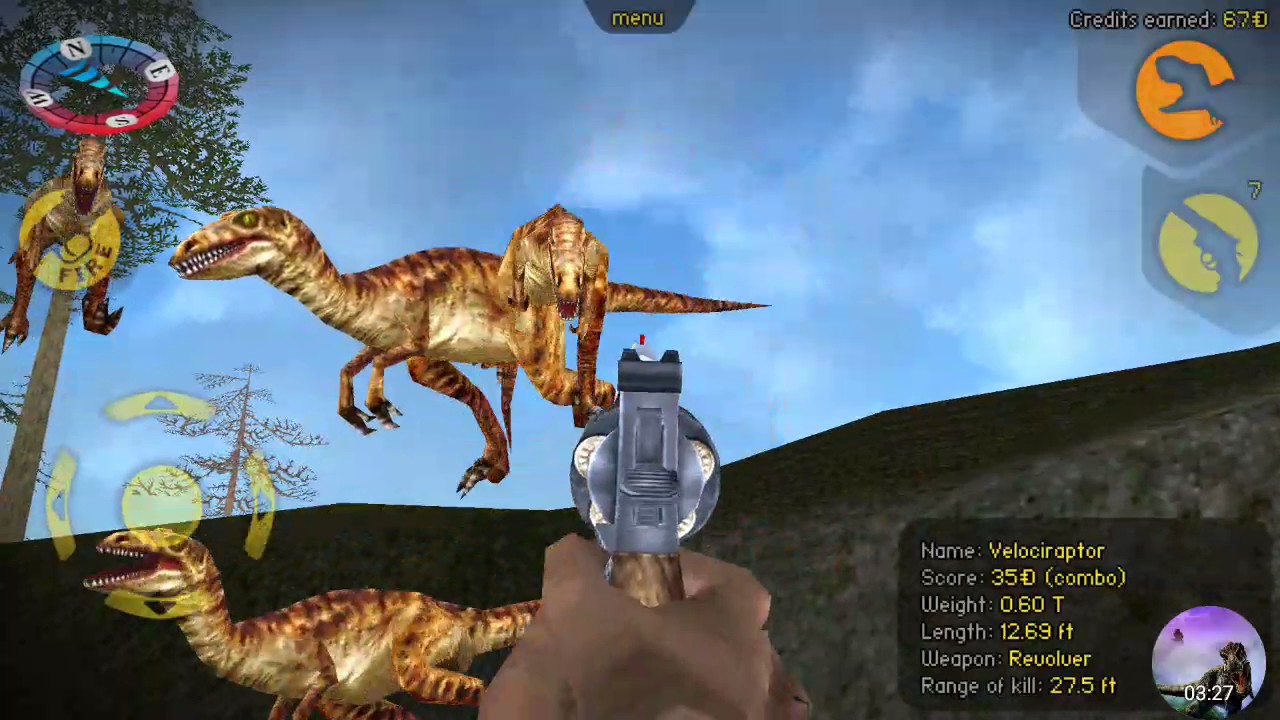 Carnivores Dinosaur Hunter | Hunting Velociraptor with Revolver