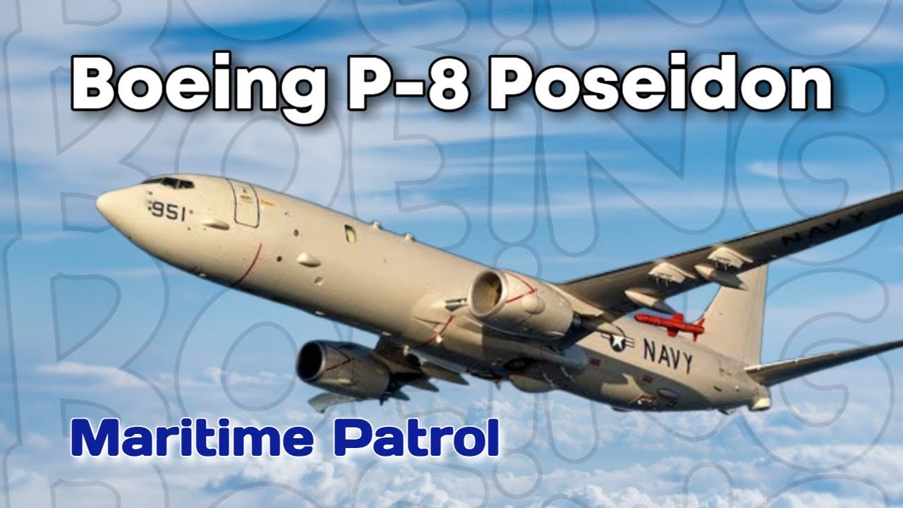 Powerful P-8 Poseidon Maritime Patrol Aircraft
