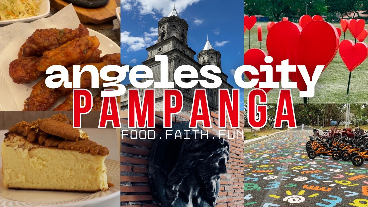 Angeles & Clark Pampanga in one Day! 🇵🇭 Food, Faith & Fun | Andante Cafe Lounge | Boom Chicken