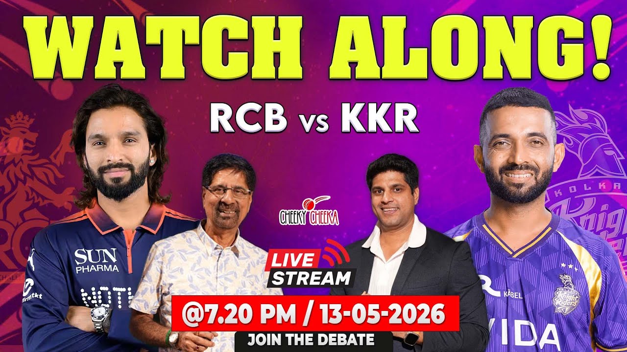 IPL Blockbuster 💥 | RCB vs KKR | Watch Along + Live Discussion | IPL 2026 🏏