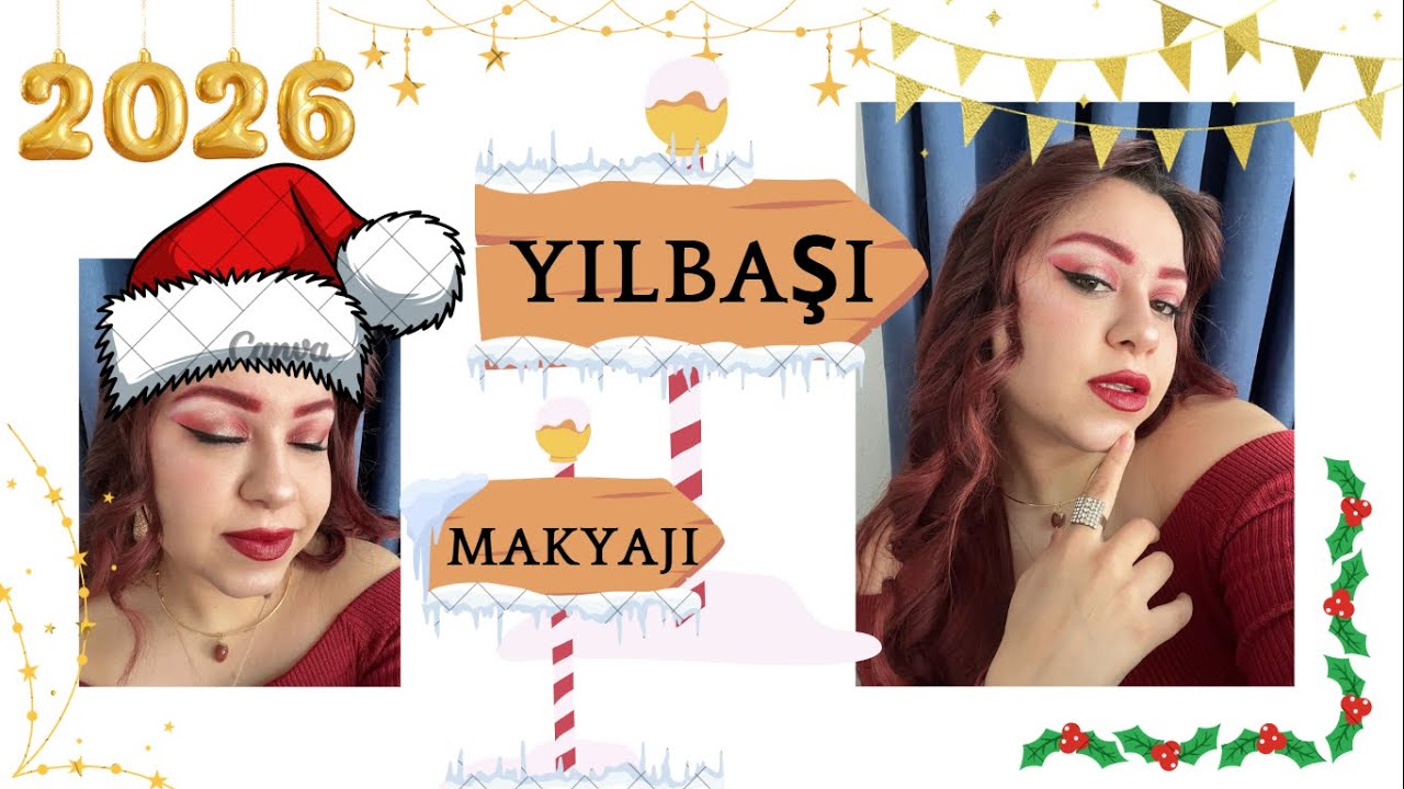 YILBAŞI MAKYAJI | make up 💋🍓🥳 #yılbaşı #makeup #makyaj #newyear #makyajvideosu #2025 #2026 