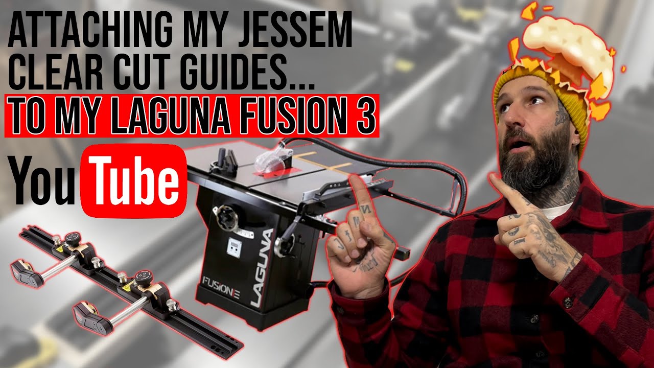 Устанавливаю направляющие Jessem на циркулярную пилу Laguna Fusion 3