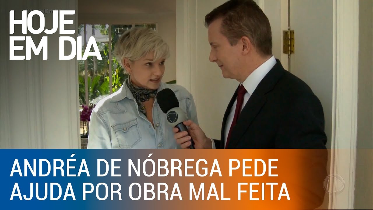 Andréa de Nóbrega pede ajuda após pagar caro por obra mal feita