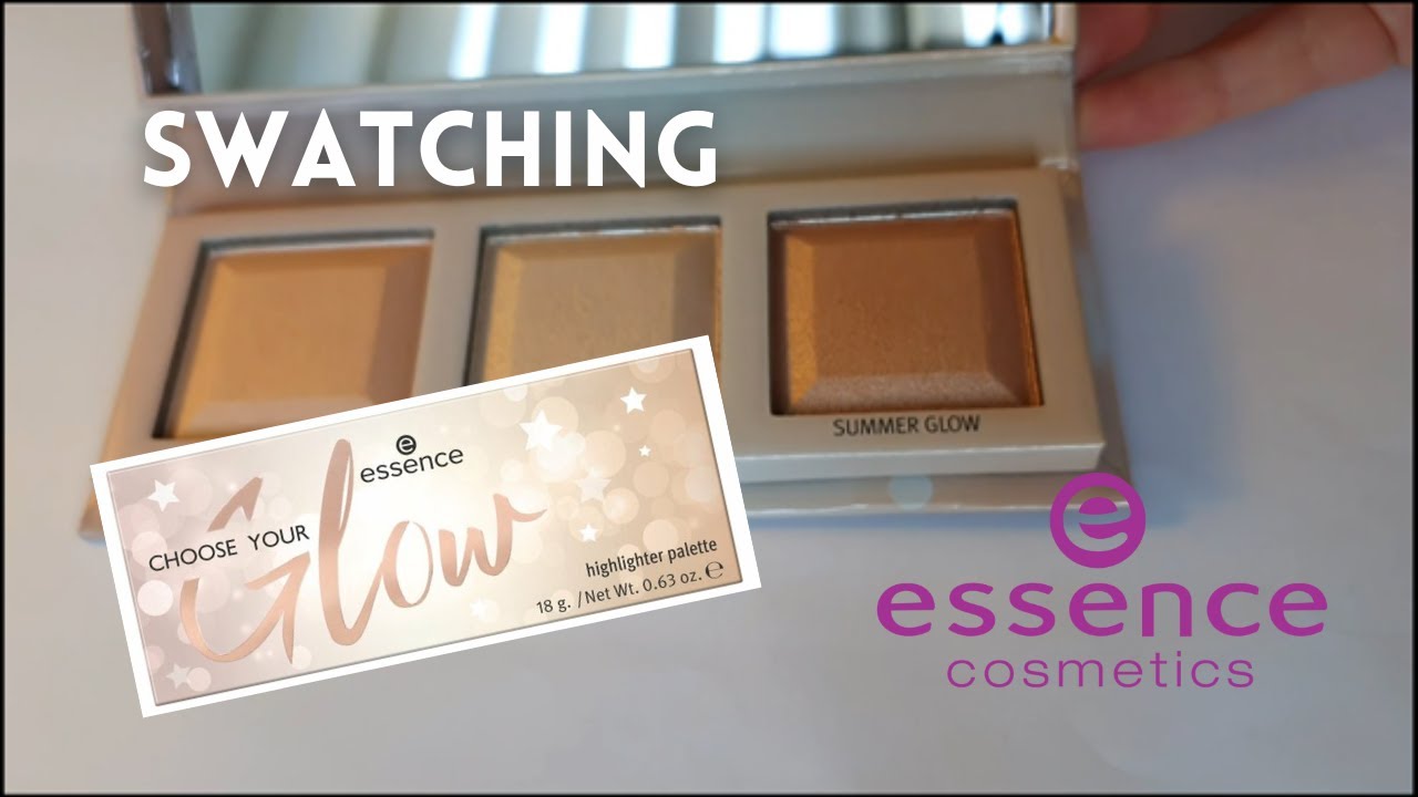 ESSENCE CHOOSE YOUR GLOW HIGHLIGHTER PALETTE / Let's Swatch It