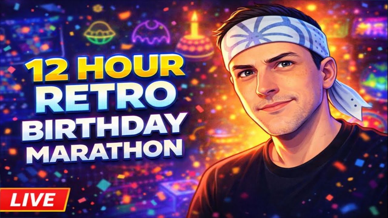 🎂 12 HOUR RETRO BIRTHDAY MARATHON 🎮 Zelda Mirror Mode, TMNT, Castlevania & More!