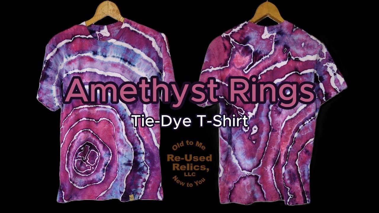 Amethyst Rings Tie-Dye T-Shirt