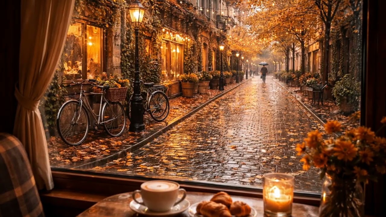 Focus, study, jazz and chill music in a cosy coffee shop