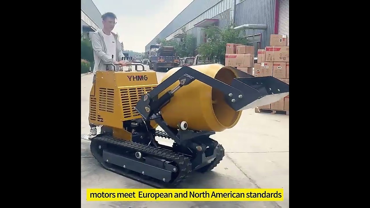 Trackd Self loading Portable Mini Dumper Movable Diesel Gasoline Concrete Mixer machine