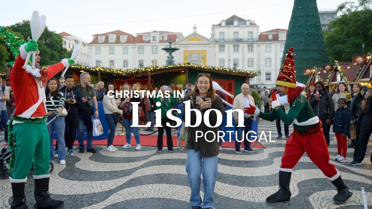 Christmas in LISBON, Portugal | The most FUN Christmas city