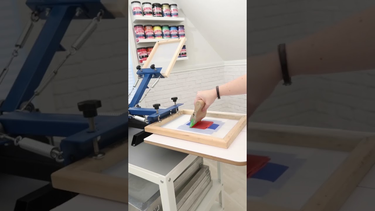 Совет по трафаретной печати многоцветных дизайнов на виниле #screenprintingwithvinyl