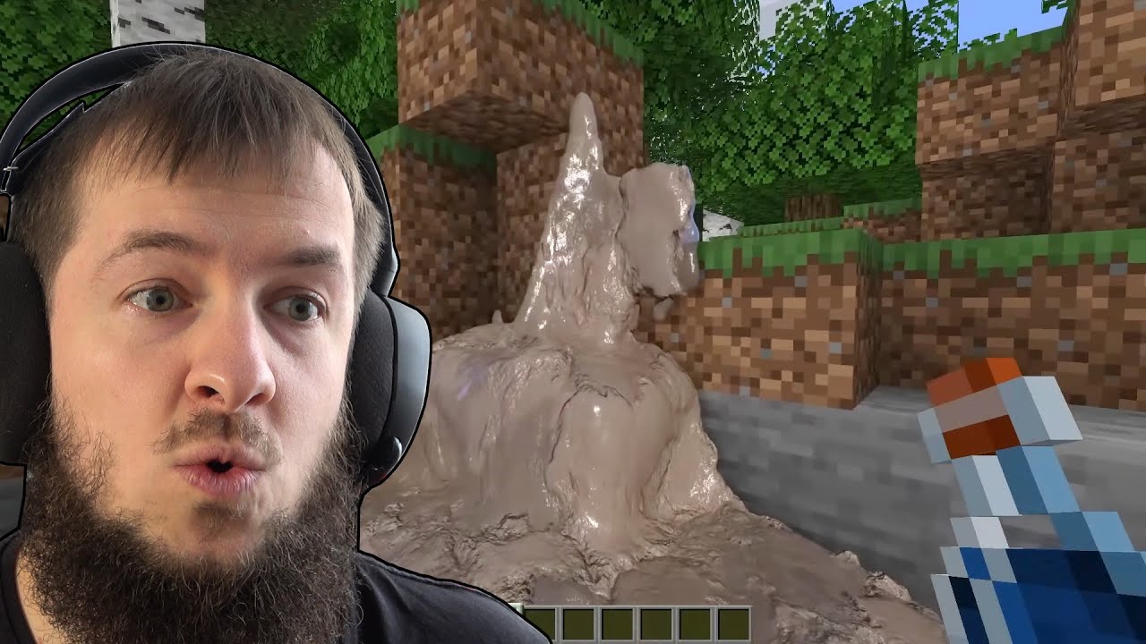 Realistisches Minecraft! Marcel reagiert auf realistischen Schlamm in Minecraft