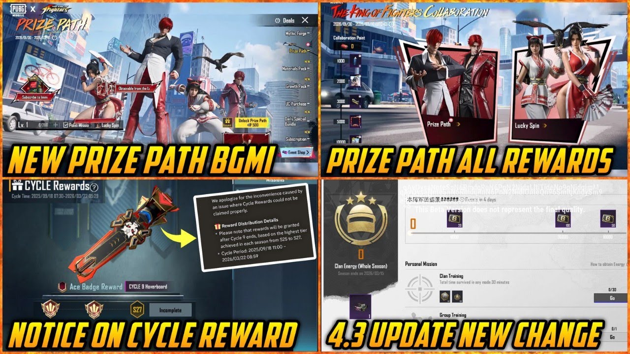 🔴 BGMI 4.2 PRIZE PATH Complete Rewards ( Official Video ) | Lucky Spin With Prize Path | 4.3 Update