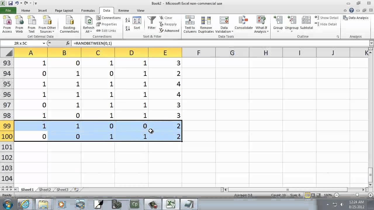 Excel 2010: Моделирование вероятностей