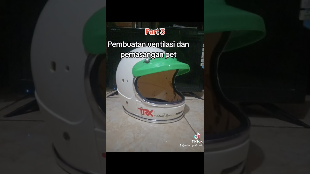 restorasi modifikasi helm trx jadul #helmet #jadul #restorasi #modifikasi