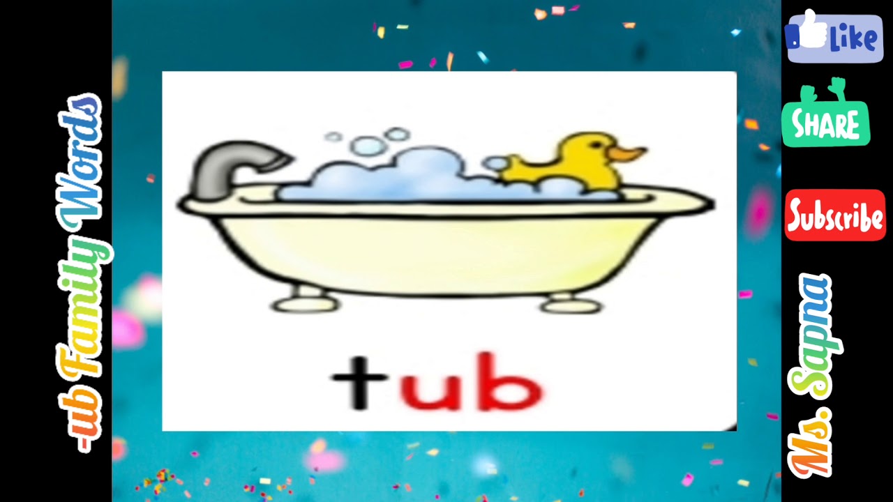 -ub Family Words / Easy Learning English / Online Study Resources
