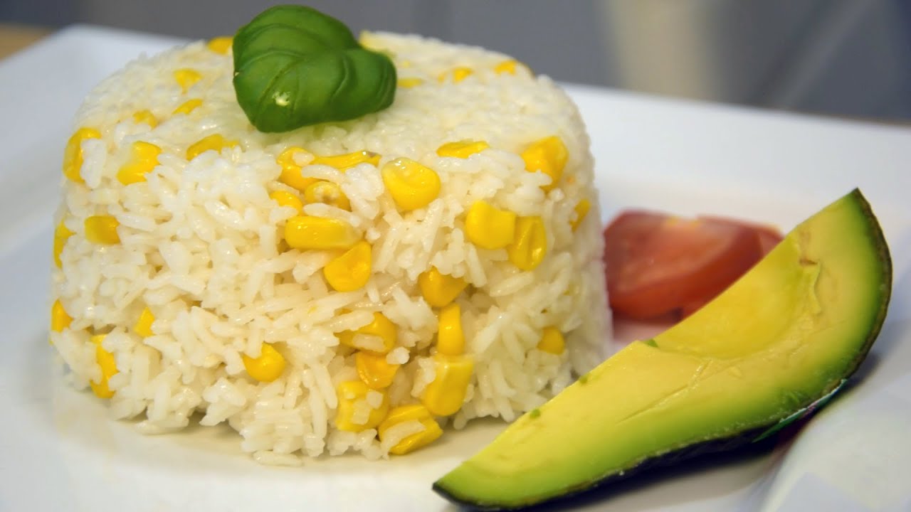 Arroz Blanco Con Maíz Paso a Paso / WHITE RICE WITH CORN
