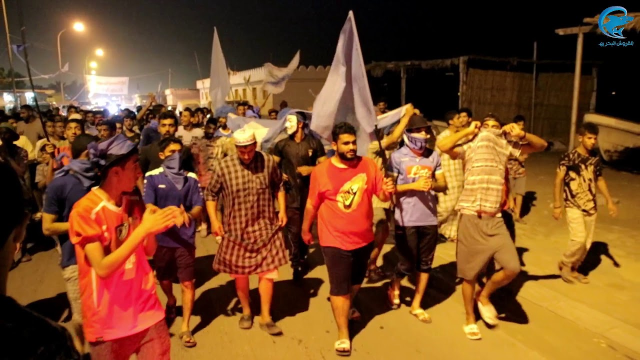 فرحة جماهير نادي مجيس ( القروش البحرية ) بتأهل البحري إلى دوري عمان تل لموسم 2018-2019