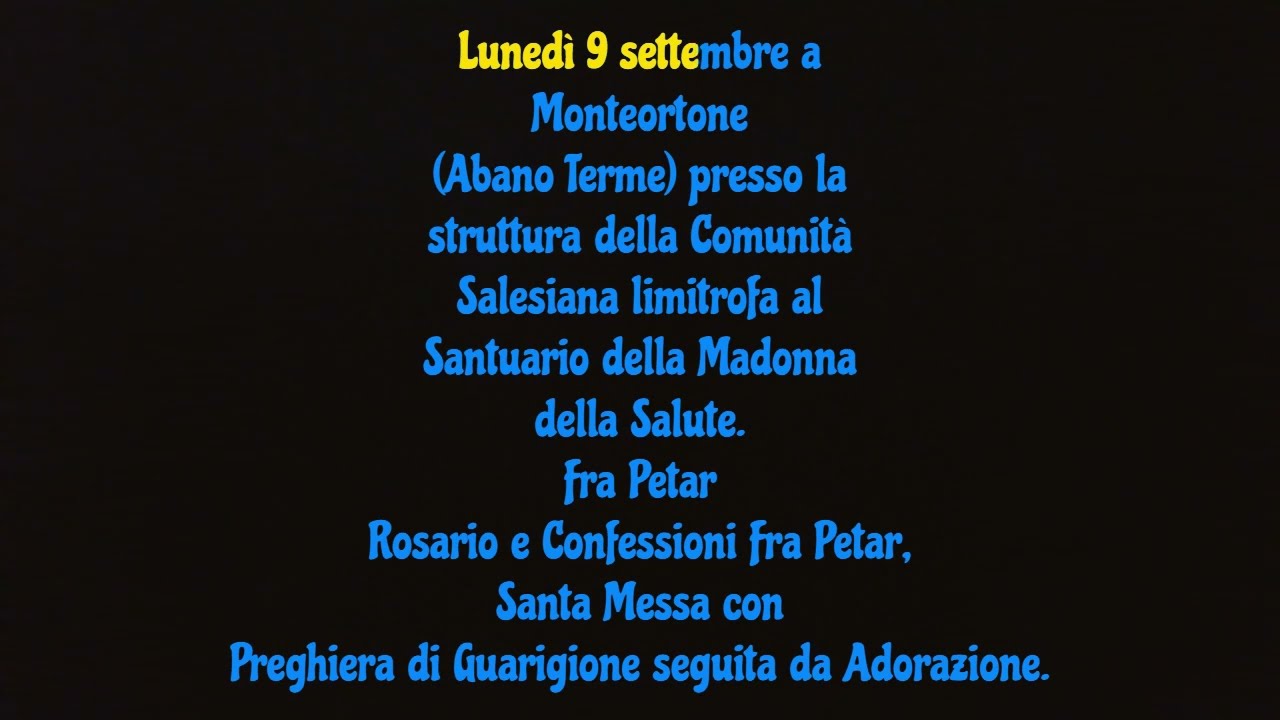 Fra Peter Rosario e Santa Messa con Preghiera di Guarigione
