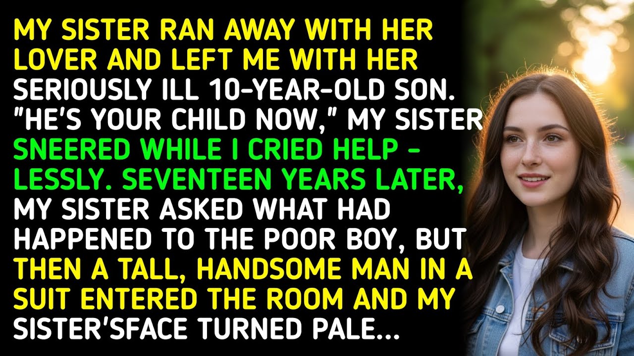 MY SISTER RAN AWAY WITH HER LOVER AND LEFT ME WITH HER SERIOUSLY ILL 10-YEAR-OLD SONΝ. 