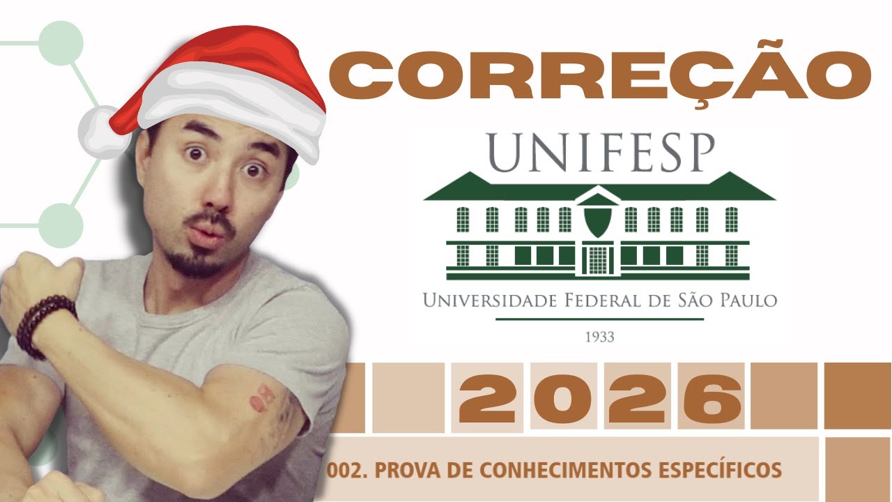 Correção UNIFESP 2026 | Química