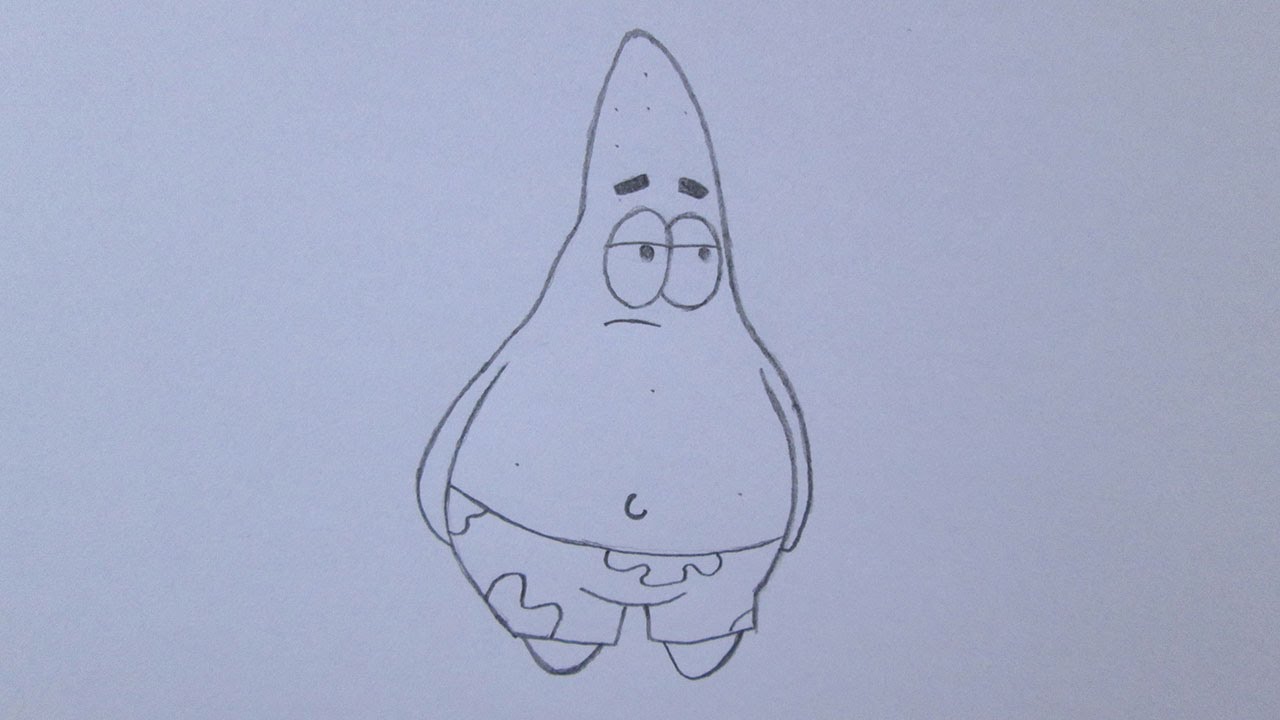 Como desenhar o Patrick de Bob Esponja: Um Herói Fora D'Água 3D