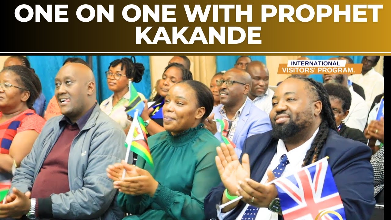 INTERNATIONAL VISITORS HAVING A ONE ON ONE WITH PROPHET KAKANDE