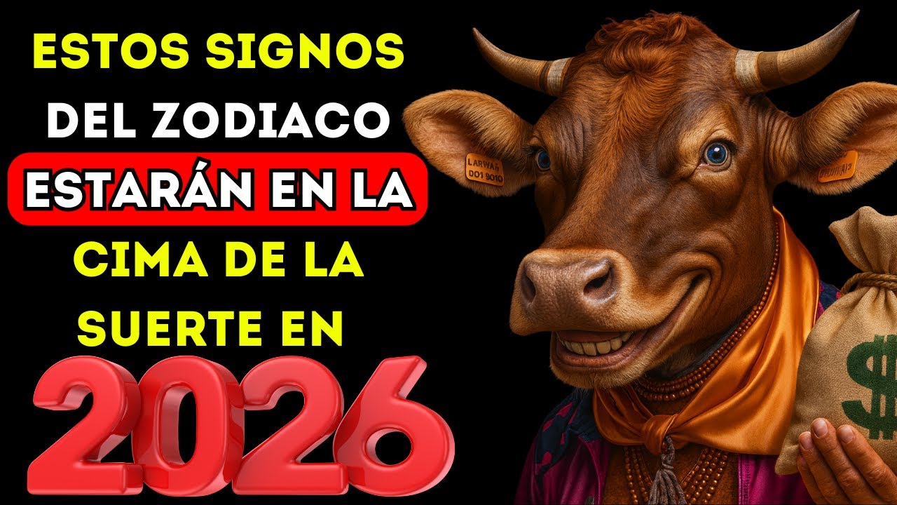 Estos signos del zodiaco estarán en la cima de la suerte en 2026. Horóscopo para 2026.