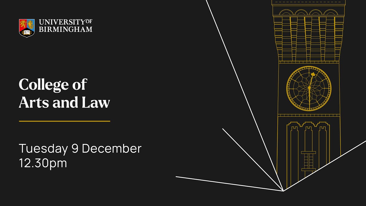 Winter Congregation: Tuesday 9th December 2025 @ 12:30pm