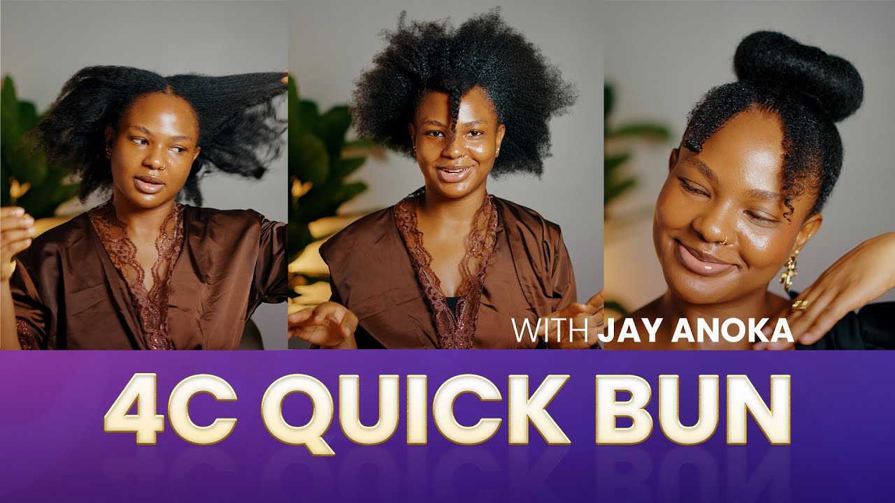 Stunning Natural Updos for Natural Hair | Easy Natural Updo Hairstyles Tutorial with Jay Anoka