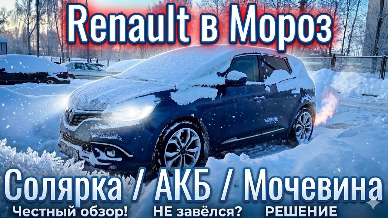 Renault Scenic 4 в Мороз / Солярка АКБ Мочевина 