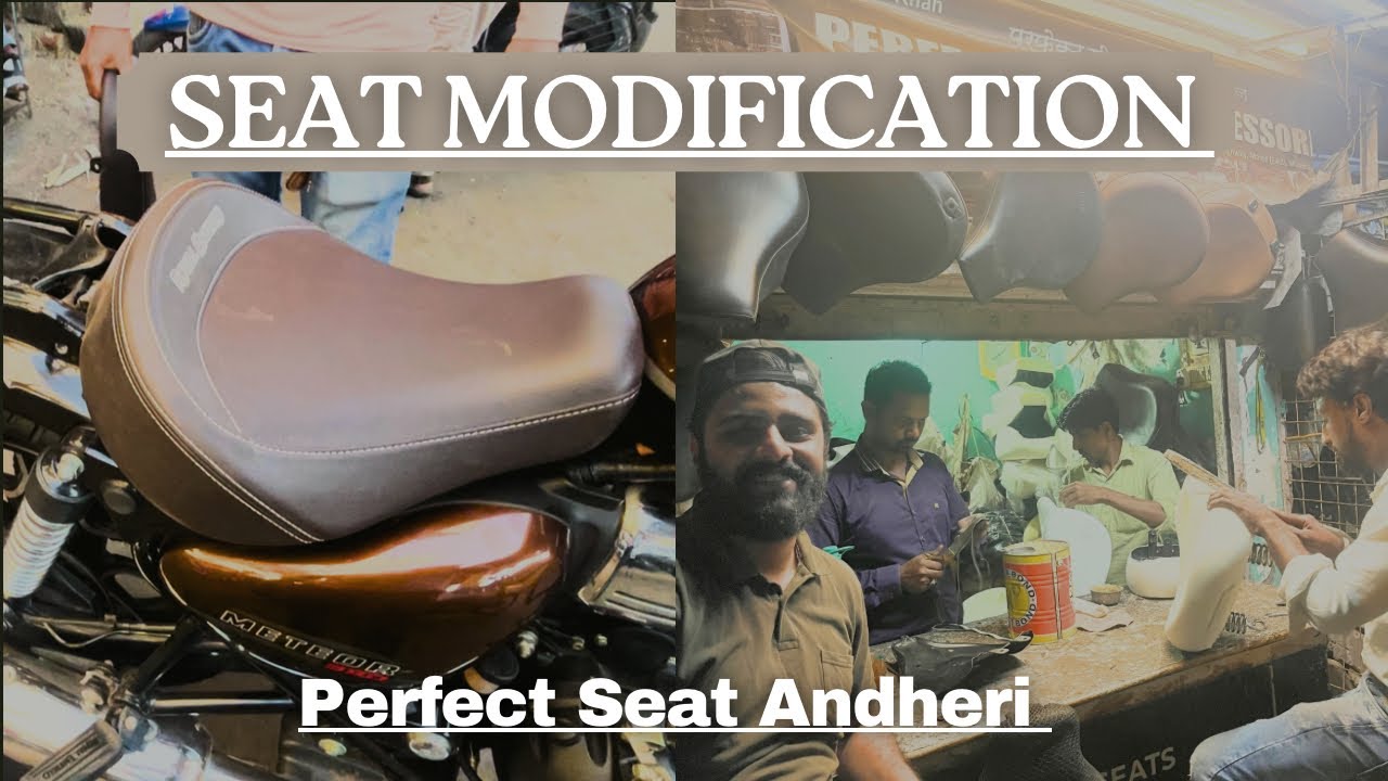 Vintage Look Upgrade: New bike Seat Modification |  Perfect Seat Andheri