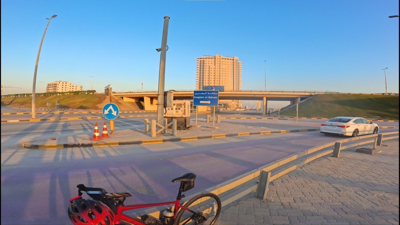 Morning Bike Ride POV #3 Al Khobar Bahrain Causeway Gate Bridge