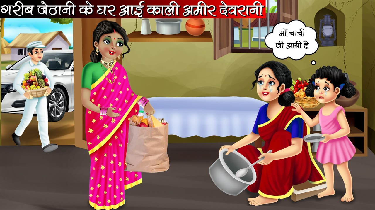 गरीब जेठानी के घर आई काली अमीर देवरानी | Garib Jethani Ke Ghar Aai Kali Amir Devrani | Hindi Kahani